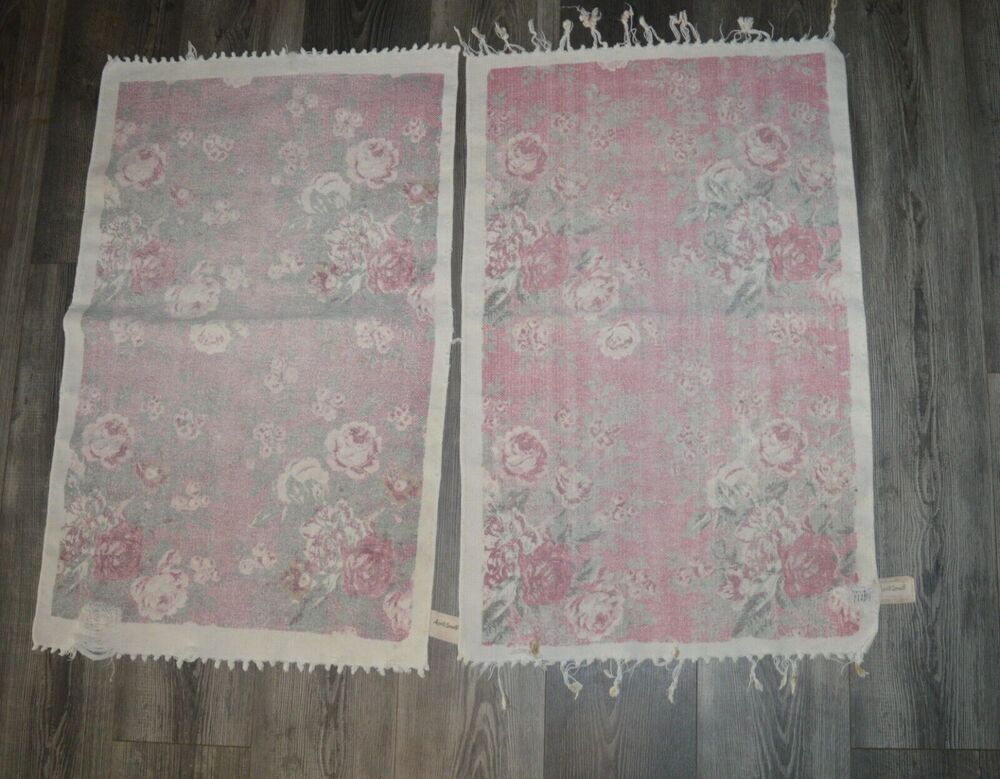 Vintage April Cornell Floral Rose Boho Small 22x34 Rugs